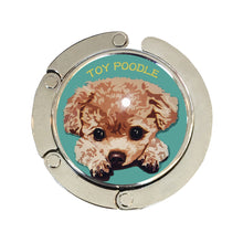 画像をギャラリービューアに読み込む, バッグハンガーtoy poodle BL バッグフック バッグ掛け 犬 バッグハンガー
